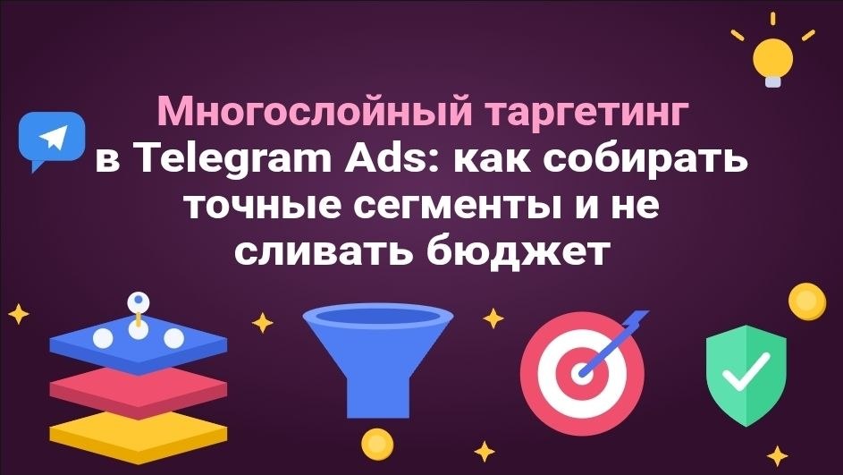 Многослойный таргетинг в Telegram Ads: как собирать точные сегменты и не сливать бюджет