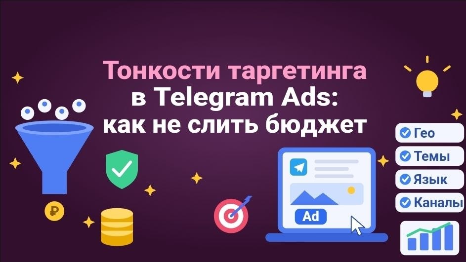 Тонкости таргетинга в Telegram Ads: как не слить бюджет